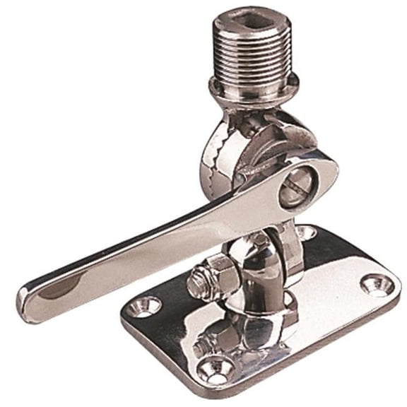 Sea-Dog 329230-1 Stainless Steel Adjustable Antenna Base (Deck Mount)