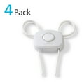 Safety 1st OutSmart Flex Lock with Decoy Button 4pk, White, Toddler