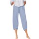 thumbnail image 2 of ICHUANYI Clearance Fashion Women Summer Casual Loose Pockest Elastic Waist Trousers Capris Pants(Blue, XL) ICHUANYI WER2023080905227, 2 of 5