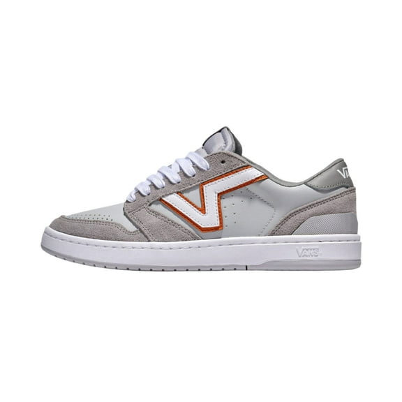 VANS U LOWLAND 2.0 UNISEX SNEAKERS - GREY - Tri-tone Grey / Orange / Men 12 / Women 13.5 / Medium