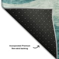 thumbnail image 5 of Addison Rugs Mayfield Premium Machine Washable Transitional Swirls Teal Rectangle Rug, 10' x 14', 5 of 6