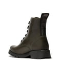thumbnail image 4 of Fly London Womens Green RAGI539 Casual Rug Leather Lace-up Ankle Boots, 4 of 5