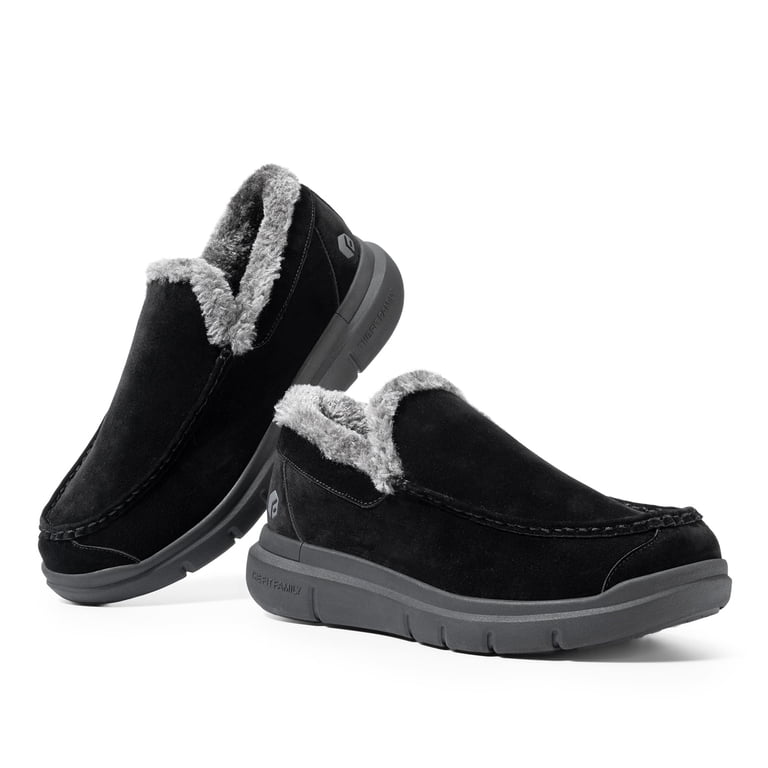FitVille Extra Wide Mens Slippers Orthopedic Winter Shoes  display picture 1