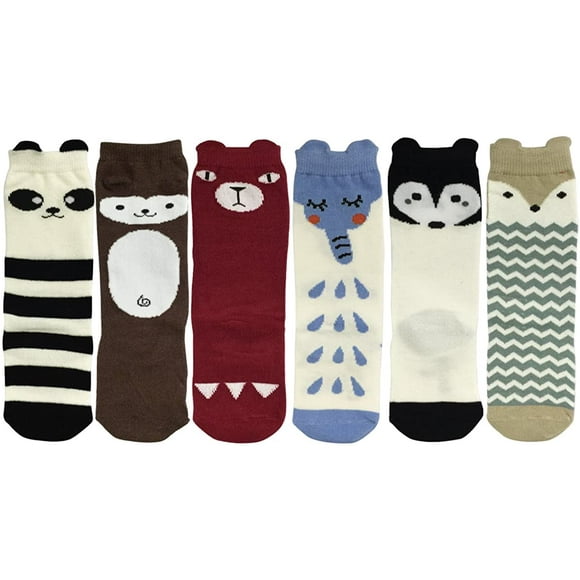 ALLYDREW Zoo Animals Tube Socks Toddler Tube Socks & Children Tube Socks (6 pairs)