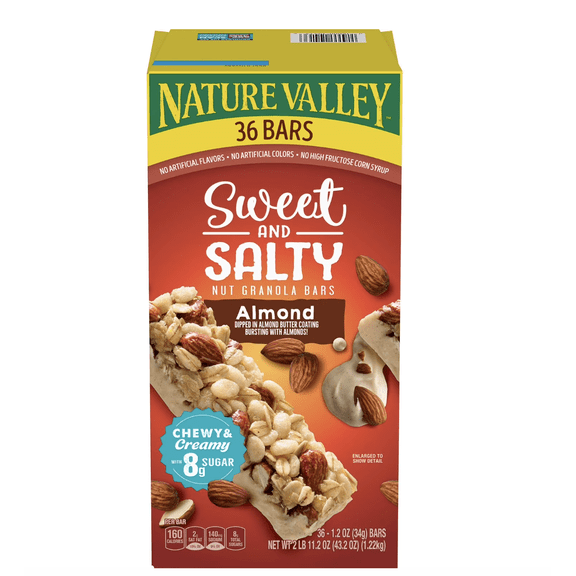 Nature Valley Sweet and Salty Nut Almond Granola Bars, 36 ct.