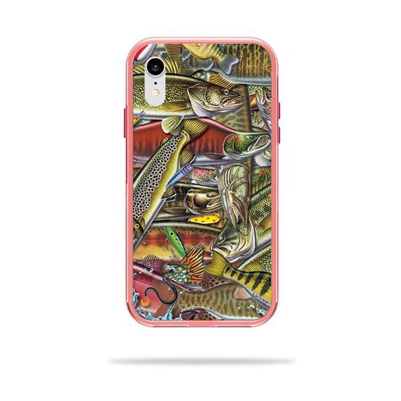 MightySkins LIFSLIPXR-Fish Puzzle Skin Decal Wrap for LifeProof SLAM iPhone XR Case Sticker - Fish Puzzle