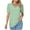 Green, variant on gakvbuo Womens Tops!Women's Casual Fashion Hollowed Out V-neck Sleeve T-shirt