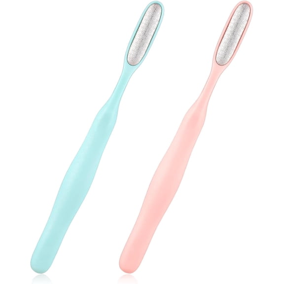2Pcs Mini Foot Files, Manual Foot Scrubber Dead Skin Remover, Feet Callus Remover Callus Shaver for Feet, Pedicure Tools for Sensitive Areas(7.6 x 0.72in)