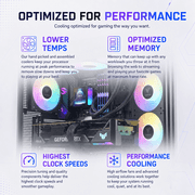 Gigatech Gaming Omega 3 Gaming PC Desktop Bundle - Core Ultra 7 265K, RTX 5070, 32GB DDR5, 1TB SSD, RGB, Windows 11, Wi-Fi, Monitor