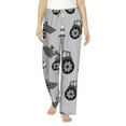thumbnail image 2 of Kdxio Women's Comfy Stretch Gray TractorPrint Drawstring Pajama Pants-XX-Large, 2 of 9