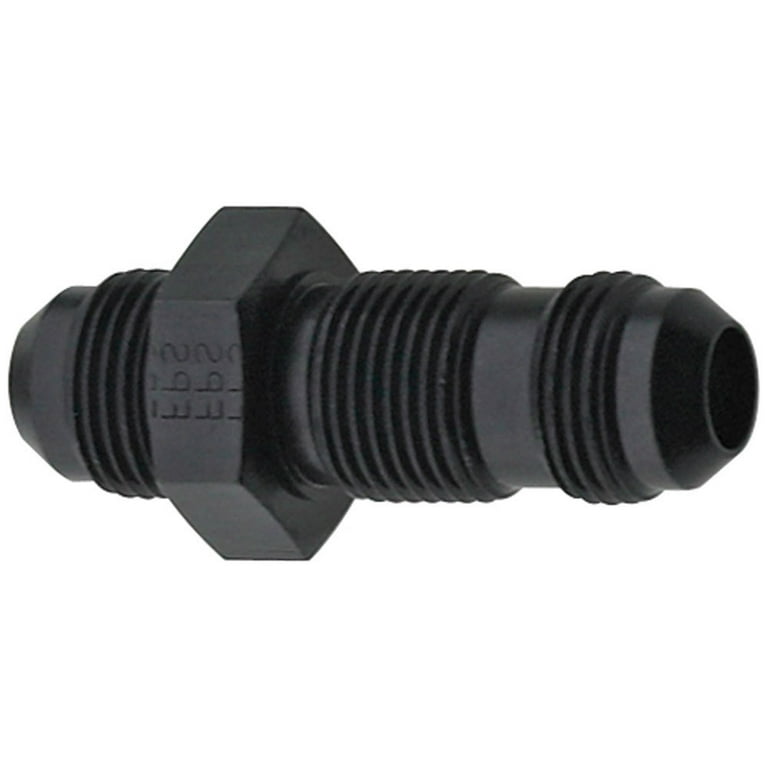 Fragola Straight Bulkhead Fitting #6 Black 483206-BL Fragola Straight Bulkhead Fitting #6 Black 483206-BL