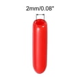 thumbnail image 2 of Juego de tapas de goma Uxcell para tornillos, protector de rosca de vinilo para tornillo, negro y rojo, 0.08" 50 piezas, 2 of 5