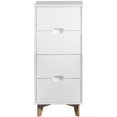 thumbnail image 2 of Manhattan Comfort Glenmore Commode 4 Tiroirs en Blanc et Naturel, 2 of 5