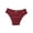 Red, variant on Ohufall Solid Color Lace Briefs for Women Breathable Soft Regular Cut Ventilated Underwear