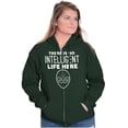 thumbnail image 4 of Funny Alien UFO Believers Sarcastic Zip Up Hoodie Men's Women's Brisco Brands L, 4 of 6