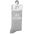 thumbnail image 2 of MeMoi Women's Be Kind Multicolor Block Letter Crew Sock - Mens - Male, 2 of 3