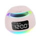 thumbnail image 3 of Reloj despertador digital con altavoz y regulador de intensidad para comedor, adorno de escritorio con control de voz Rosa, 3 of 9