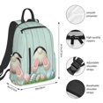 thumbnail image 4 of Balery White Bunny Bottom And Easter Eggs Lightweight Backpack for Men and Women - Durable and Water-Resistant, Ideal for School, Work, Travel, and Everyday Use, 4 of 9