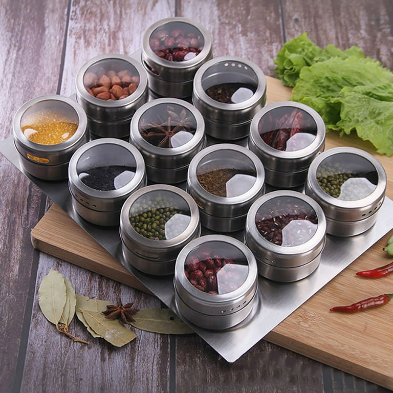 Magnetic discount herb jars