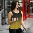 thumbnail image 6 of Hirioo Gold Glitter Gradient for Women's Workout Tank Top Sleeveless Workout Tops Athletic Gym Shirts-XX-Large, 6 of 7