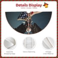 thumbnail image 3 of Fotbe American Flag Pattern Christmas Tree Skirt, Tree Skirts Plush Christmas Decorations, Christmas Tree Skirts Xmas Decorations Holiday Party Decor-36", 3 of 6