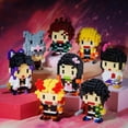 thumbnail image 4 of Bloques de construcción de 14 estilos, dibujos animados de Anime Nezuko Tanjirou Zenitsu Inosuke Kanawo Shinobu Tengen, juguetes educativos, 4 of 5