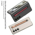 thumbnail image 3 of Allytechgroup Galaxy Z Fold6 Case with Screen Protector, Slim Fit Back Cover with Stylus Pen & Pen Holder Anti-Scratch Shockproof Bumper Rugged Phone Case for Samsung Galaxy Z Fold 6, Blackred, 3 of 7