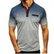 thumbnail image 2 of Blusa de manga corta con estampado de cuello vuelto para hombre Pompotops oipoqjl24529, 2 of 5