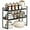 Black, 2 Pack, variant on Expandable kitchen Countertop Organizer, Stackable Cabinet Shelf Organizers, Space Saving Spice Rack Pantry Storage for Bathroom Office Organization (6.9''D*13-19.7''W*7.9''H, White)