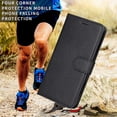 thumbnail image 3 of Compatible For Honor 400 Smart 4G Leather Wallet Case with Strap Solid Color Phone Stand Cover, 3 of 5