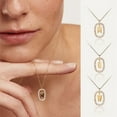 thumbnail image 3 of Collares con inicial para mujer, collar con letras chapadas en oro, colgante de circonita cúbica, gargantilla con inicial pequeña, collar con nombre personalizado para mujeres y niñas Sailing  Electrónica, 3 of 4