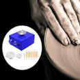 thumbnail image 3 of segolike Mini Pottery Wheel Turntable Tabletop Pottery Machine Tabletop Electric Pottery Blue, 3 of 9