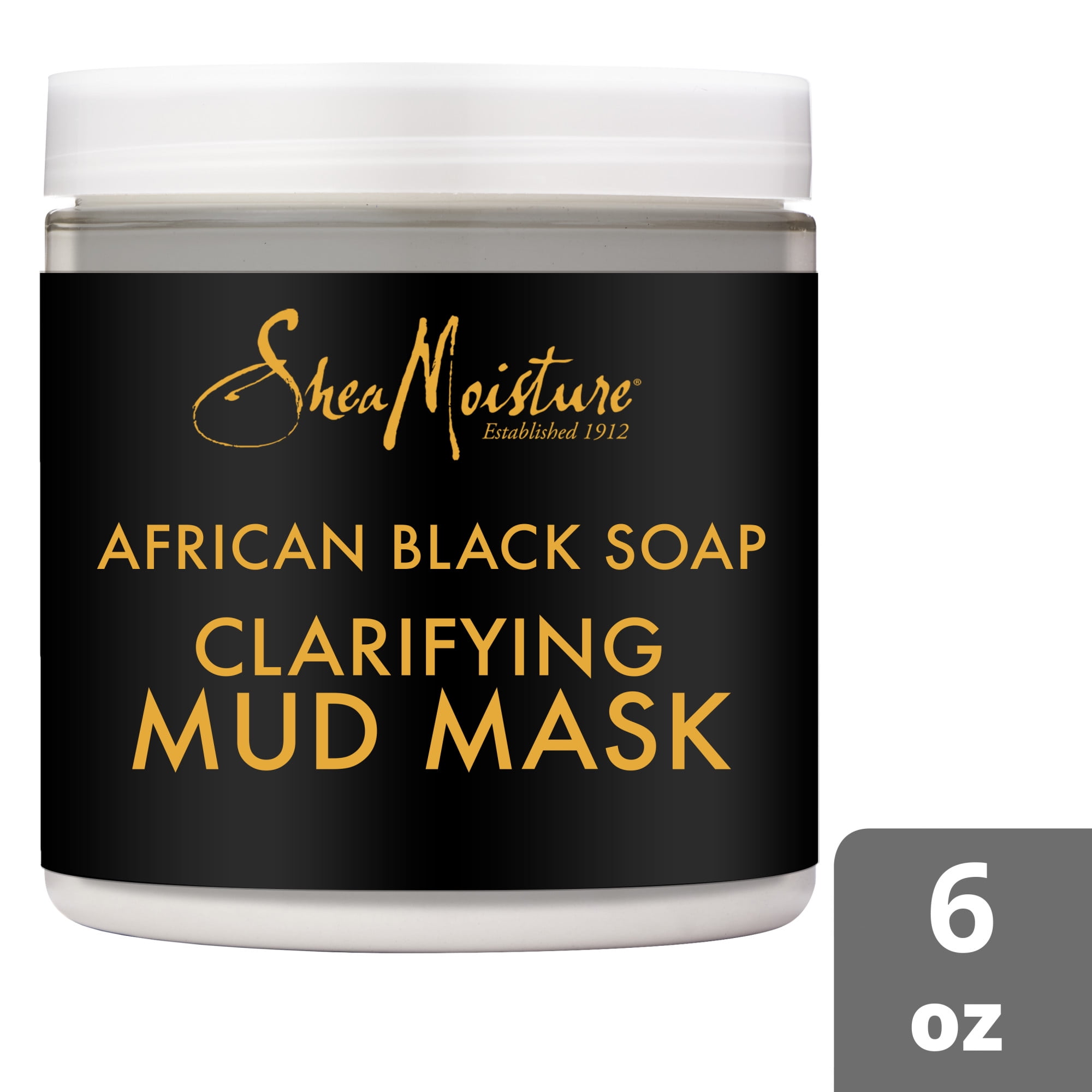 SheaMoisture Clarifying Mud Mask African Black Soap, 6 oz