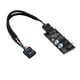 thumbnail image 5 of Cable conector, placa base USB 2,0, cabezal de 9 pines, adaptador divisor de conjunto de concentrador de extensión 1 a 3 para refrigeración de PC,, 5 of 9