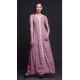 thumbnail image 2 of Bimba Floral Women V Neck Sleeveless Front Slit Casual Maxi Printed BohoÂ&nbsp;Dress-Large, 2 of 5