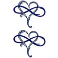thumbnail image 1 of 2X Decoración de Pared de Metal Diseño ÚNico-Arte de Pared Decoración de Habitación Amor Corazón Infinito Decoración de Arte de Hierro Decoración de Interiores - S, 1 of 9