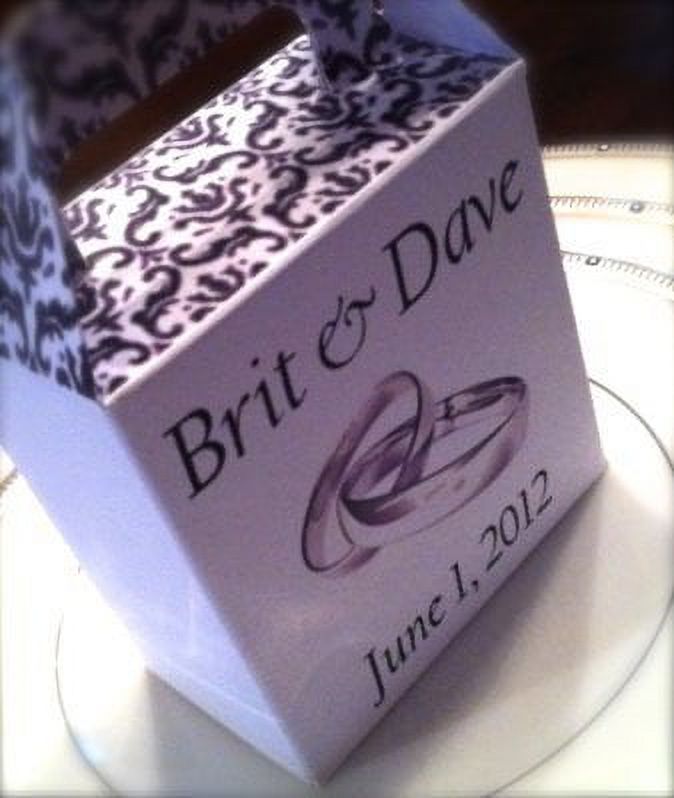 DIY Customizable Matte White Gable Gift Bag Box Favor Box - image 4 of 4