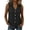 #0469-Black, variant on Women's Sleeveless Shirts Collared Neck V Neck Button Down Blouses Office Smart Casual Style Lightweight Breathable Relaxed Fit Tops Gift