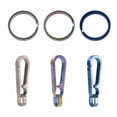 thumbnail image 3 of Titanium Key Rings for Keychain, Side-Pushing Key Chain Rings Replacement Split Keyring Heavy Duty Keychain Rings, 3 of 10