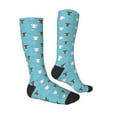 thumbnail image 3 of Fotbe Cat Fish print Women's Men's Novelty Crew Socks Cotton Socks Knee High Socks for Walking,Running,Nurses,Pregnancy, 3 of 8