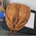 thumbnail image 1 of Bolso de libros universal Vintage Cordón Casual Mochila Bolso de transporte (marrón oscuro), 1 of 8