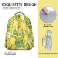 thumbnail image 5 of Yellow Lemon Students Backpack Cute Summer Fruit School Bag with Bright Fresh Flowers Design, Durable and Comfortable, 5 of 6