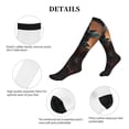 thumbnail image 5 of Lsque Steampunk Cowboy Cat Pattern Sport Compression Socks for Men & Women 15-20 mmHg Knee High Nurse Pregnant Running Medical and Travel Athletic, 5 of 6