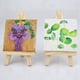 thumbnail image 3 of 60 Juegos de Mini Caballete de Exhibición con Lienzo 8X8 cm Números de Mesa de Boda Pintura Hobby Pintura DIY Dibujo Pequeño Regalo de Caballete de Mesa, 3 of 6