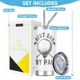 thumbnail image 6 of Gifts for Dad from Daughter Son Kids, Birthday Father''s Day Gifts for Father, Best Dad Ever Tumbler Stainless Steel, Funny Gift Favorite Child Colorful Coffee Drinking Cup 20oz with Straws, Black, 6 of 6