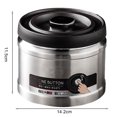 thumbnail image 7 of Pebbuoy Stainless Steel Vacuum Storage Tank for Tea Leaves Moisture Proof & Dust-Proof Coffee Bean Container 750/1100ml Capacity Sealed Food Jar for Grain Nut Snack Candy Kitchen Organizer, 7 of 7