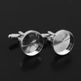 thumbnail image 6 of 10Pcs Men Cufflinks , Button Cabochon Blank Bezel Trays Frame, 6 of 8
