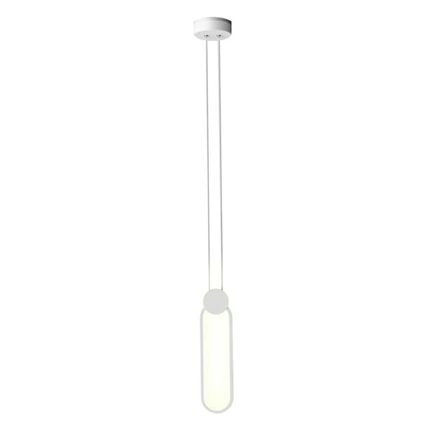 Lámpara colgante de noche de diseño minimalista, iluminación colgante ovalada, lámpara colgante LED Luz calida