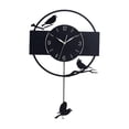 thumbnail image 2 of Reloj de pared con diseño de pájaro, reloj colgante negro Vintage de 30cm, reloj de pared decorativo para el hogar, interior, oficina, cocina, entrada, 2 of 8