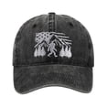 thumbnail image 1 of Gorra divertida ajustable lavada y bordada para hombre y mujer, gorra de béisbol bordada, color negro, talla única, 1 of 4